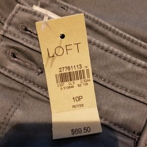 Loft petite button fly skinny pants